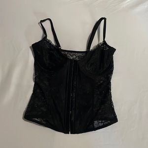 Black Mesh Y2K Corset